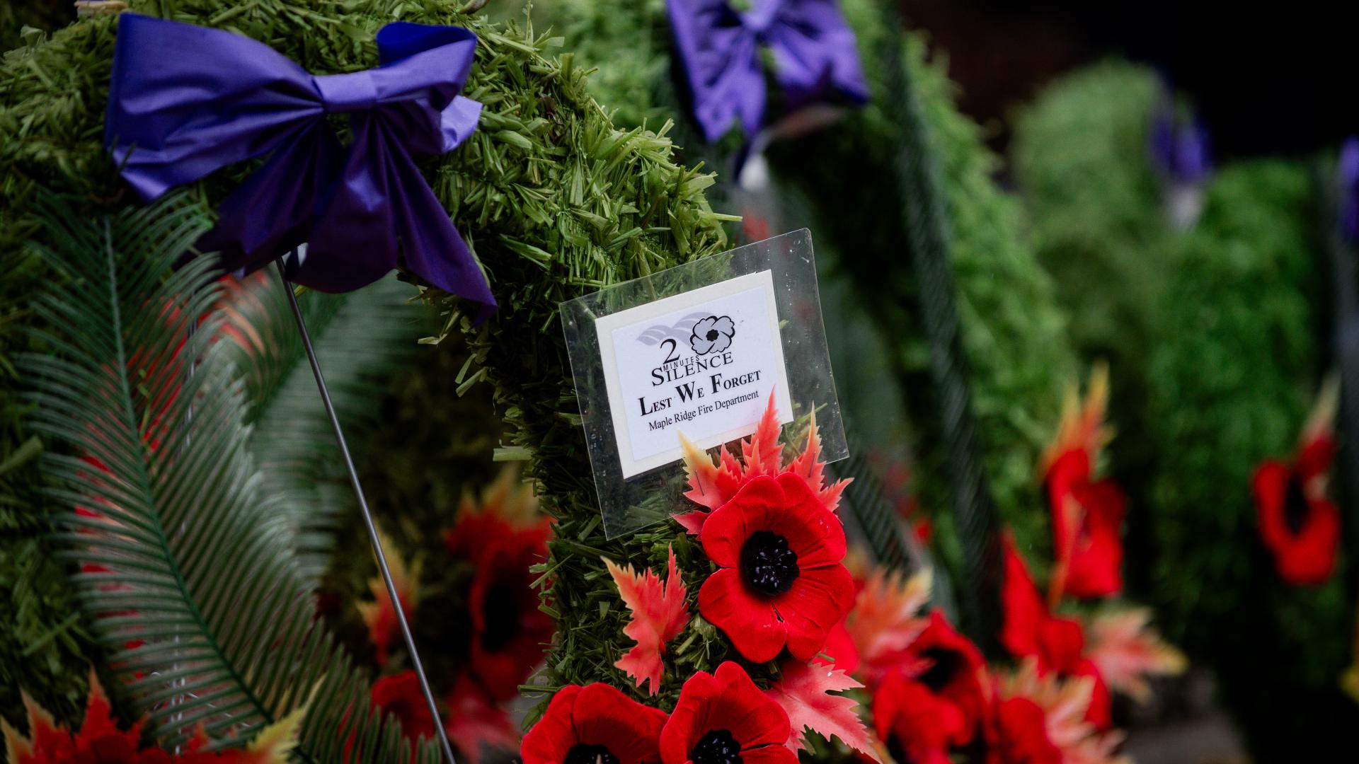 Remembrance Day Wreaths as a Memorial