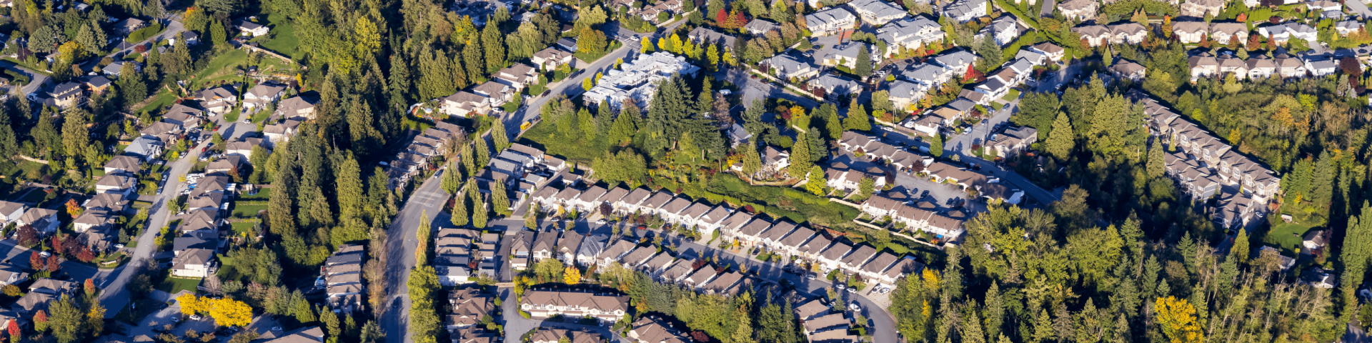 Aerial view of Maple Ridge