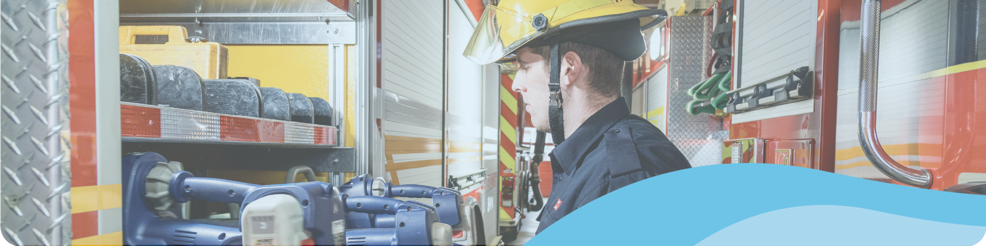 fireman doing inventory